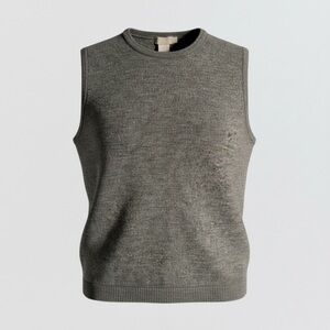 J. Crew Gray Sleeveless Sweater